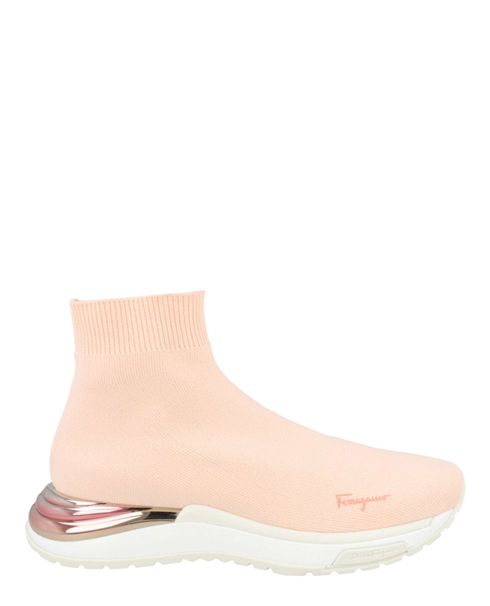 Ferragamo Womens Ninette High-Top Sock Sneakers