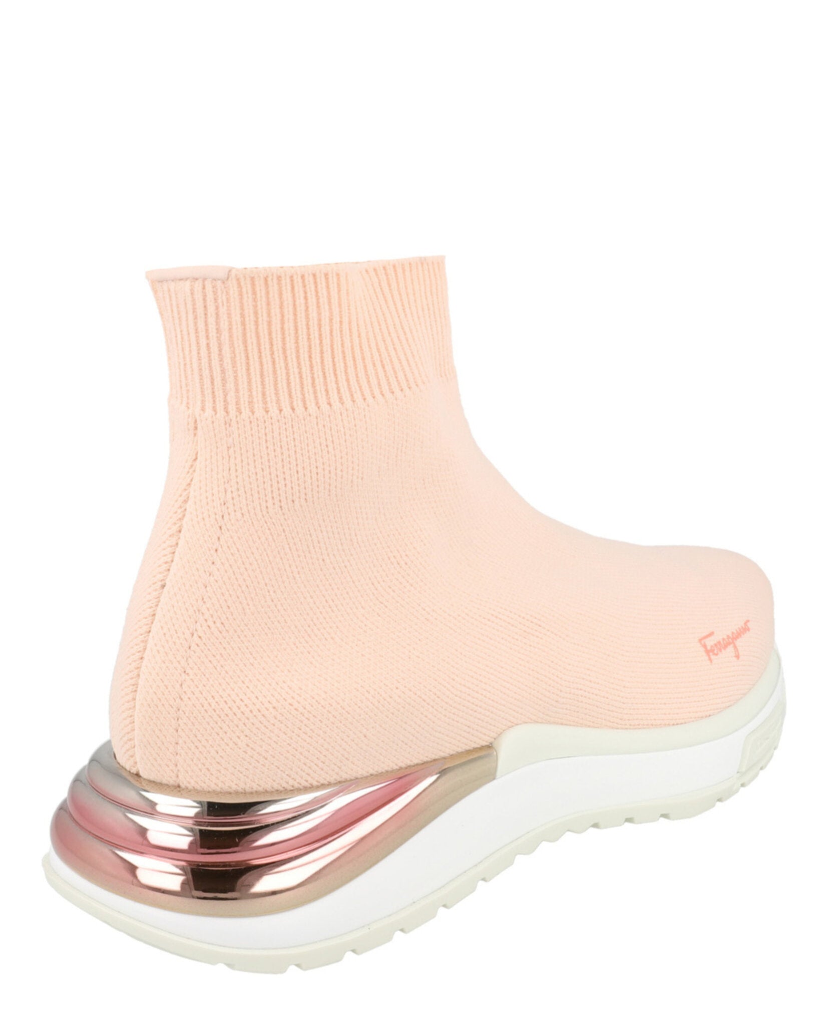 Ferragamo Womens Ninette High-Top Sock Sneakers