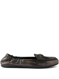 PRADA Deconstructed And Flexible Nappa Leather Loafers Women