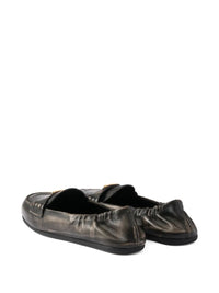 PRADA Deconstructed And Flexible Nappa Leather Loafers Women