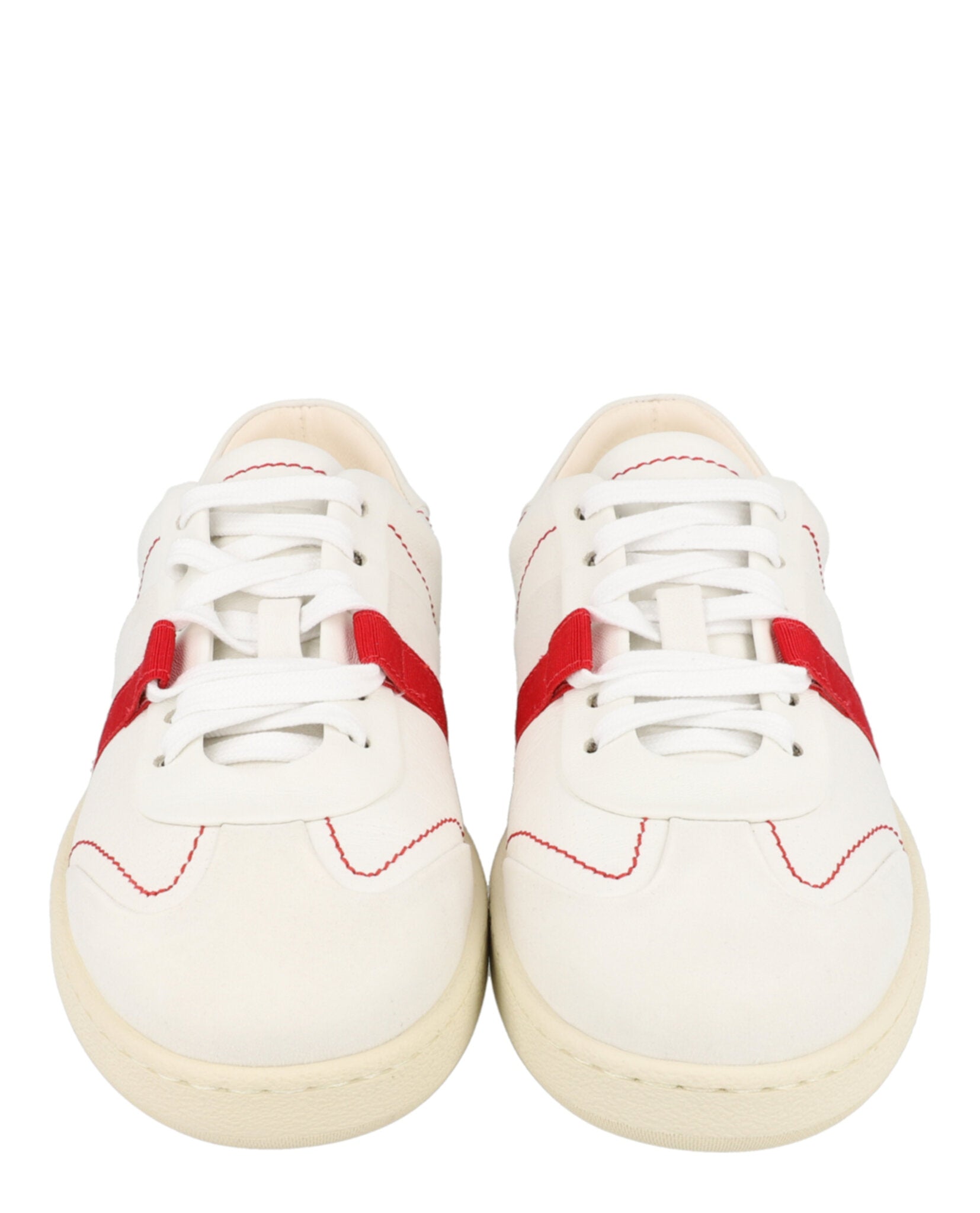 Ferragamo GARDAT　T Salvatore Ferragamo White Garda Low Sneakers Salvatore Ferragamo