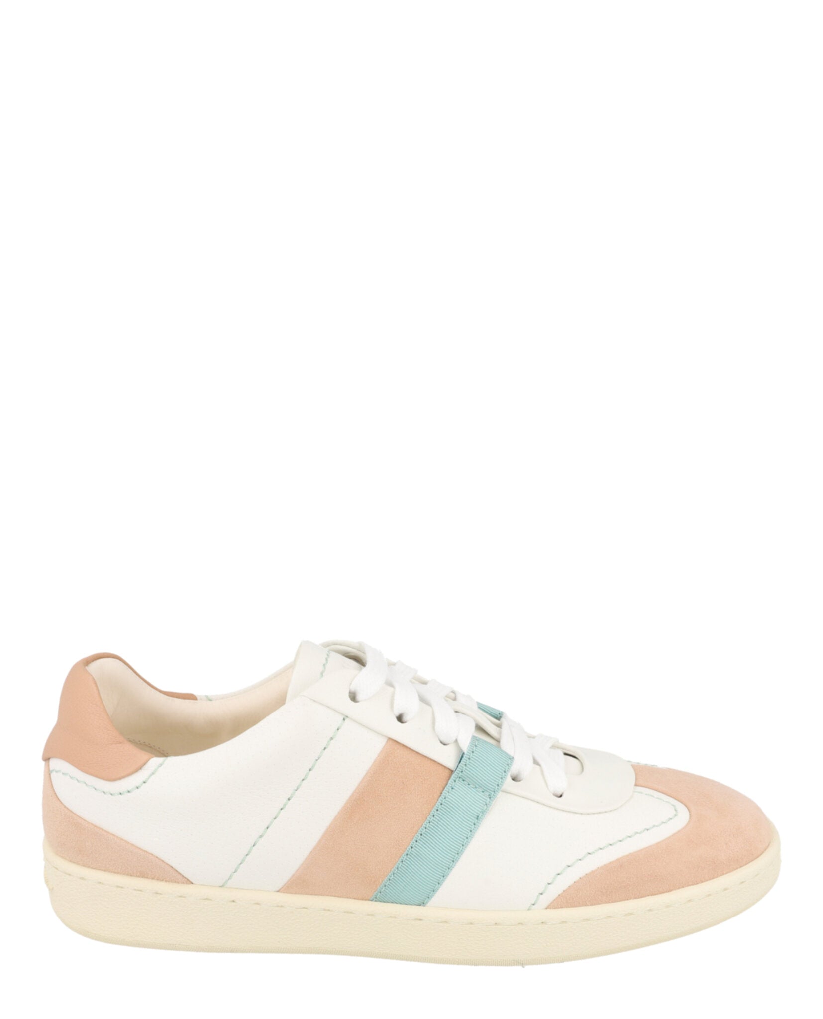 Ferragamo Womens Garda Low Leather Sneakers