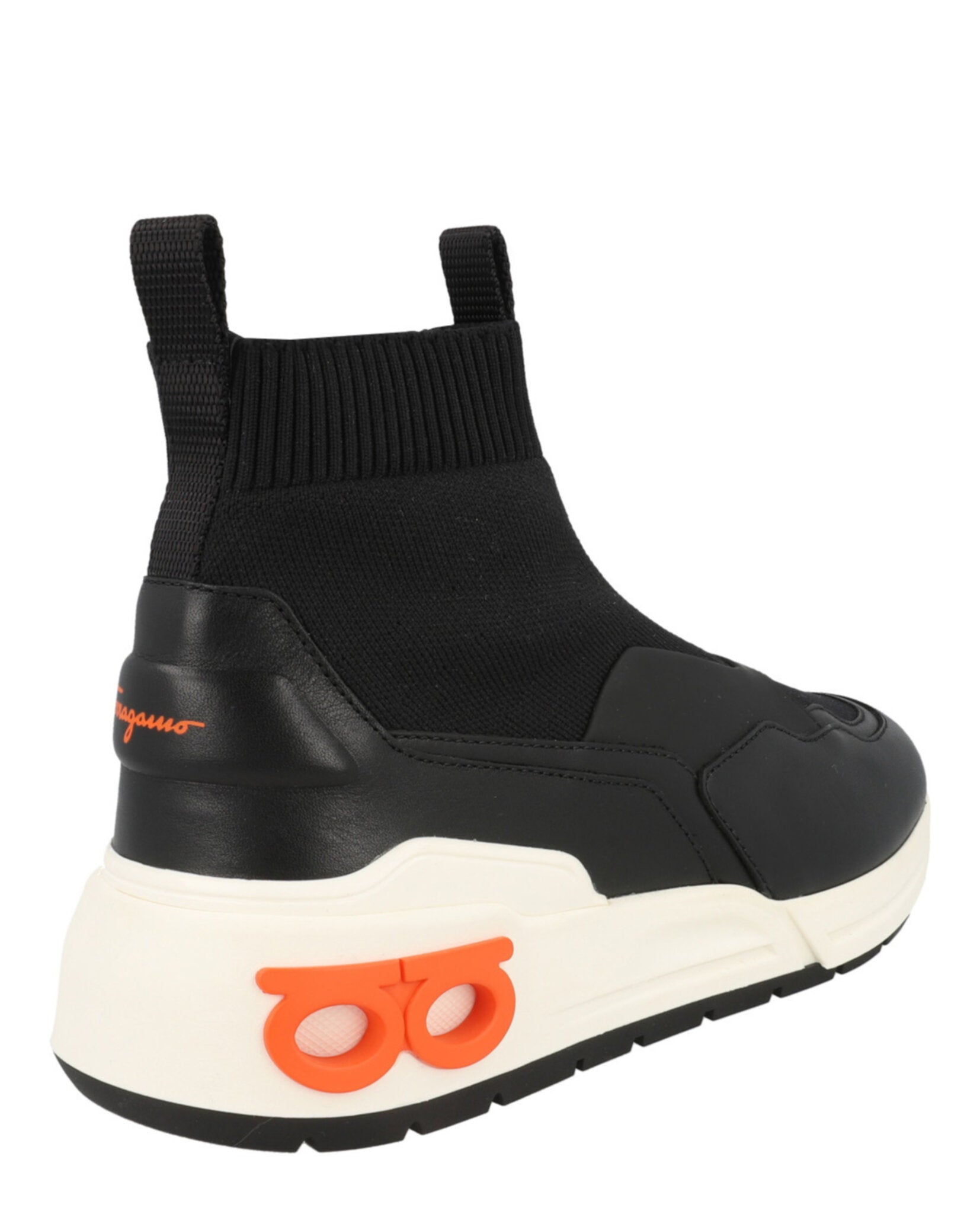 Ferragamo Womens Cosma Sock High-Top Sneakers