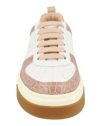 Ferragamo Womens Cassina Low Leather Sneakers