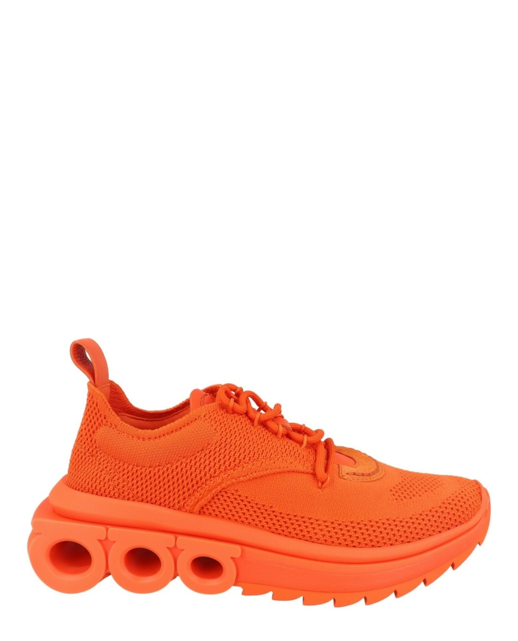 Ferragamo Womens Nima Knit Low-Top Sneakers