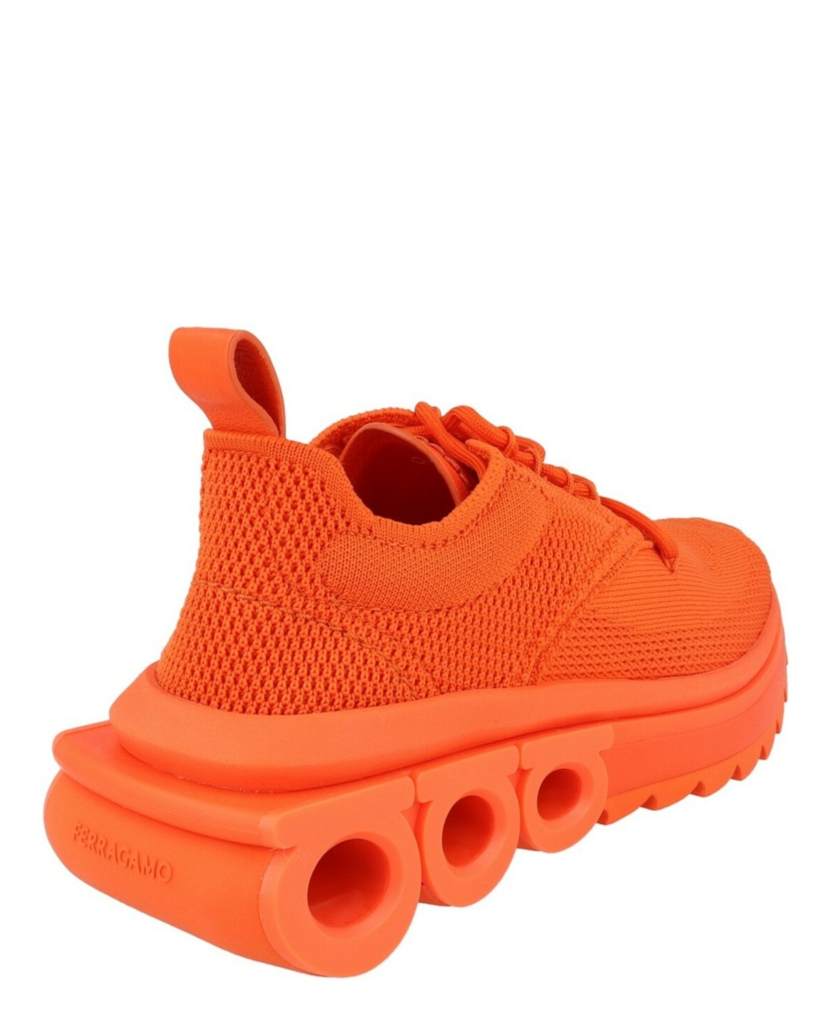 Ferragamo Womens Nima Knit Low-Top Sneakers