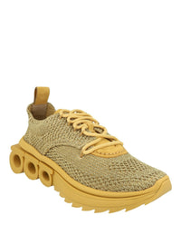 Ferragamo Womens Nima Knit Low-Top Sneakers