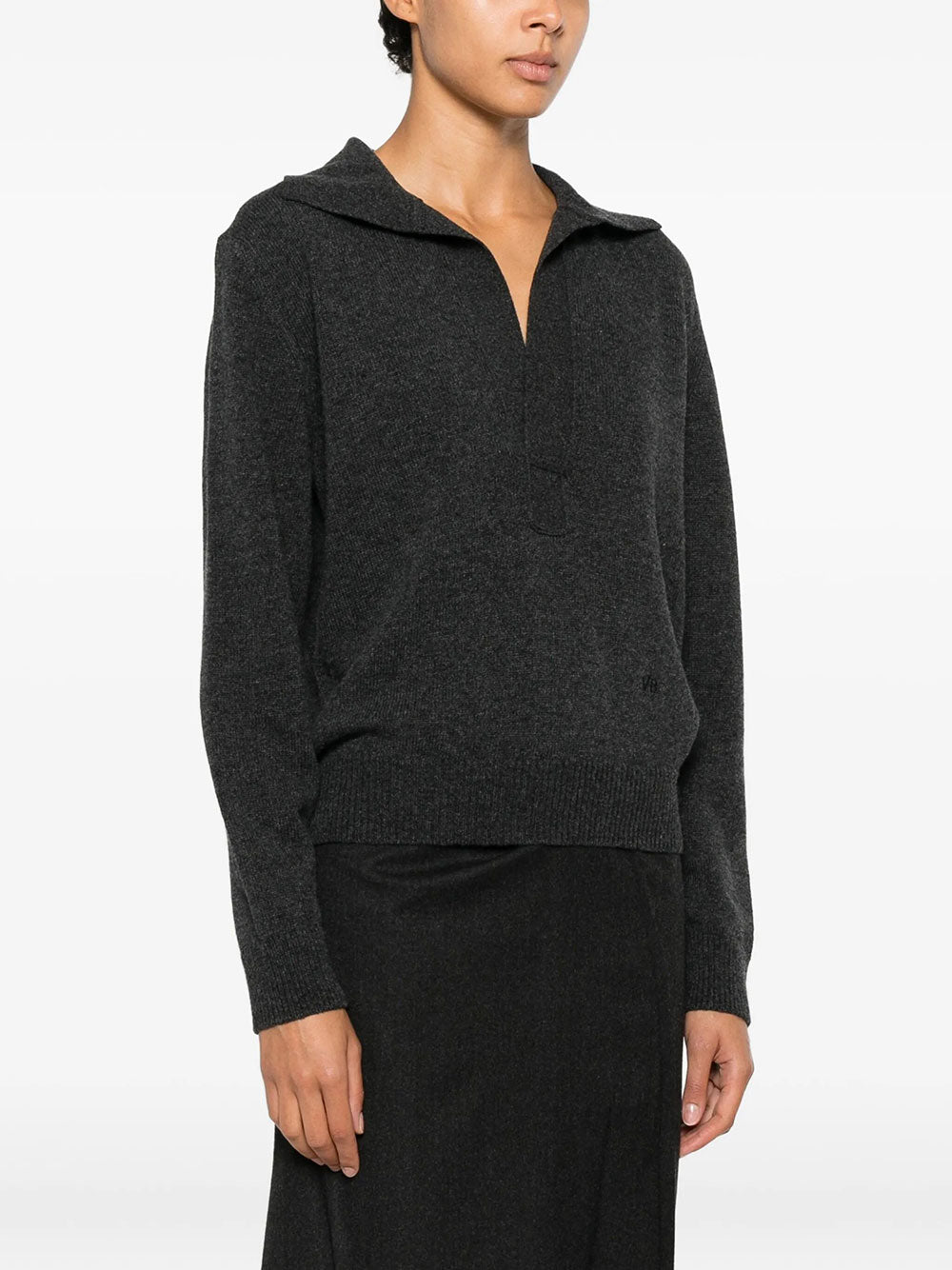 VICTORIA BECKHAM Victoria Beckham Women Genevieve Polo Jumper In Merino Wool