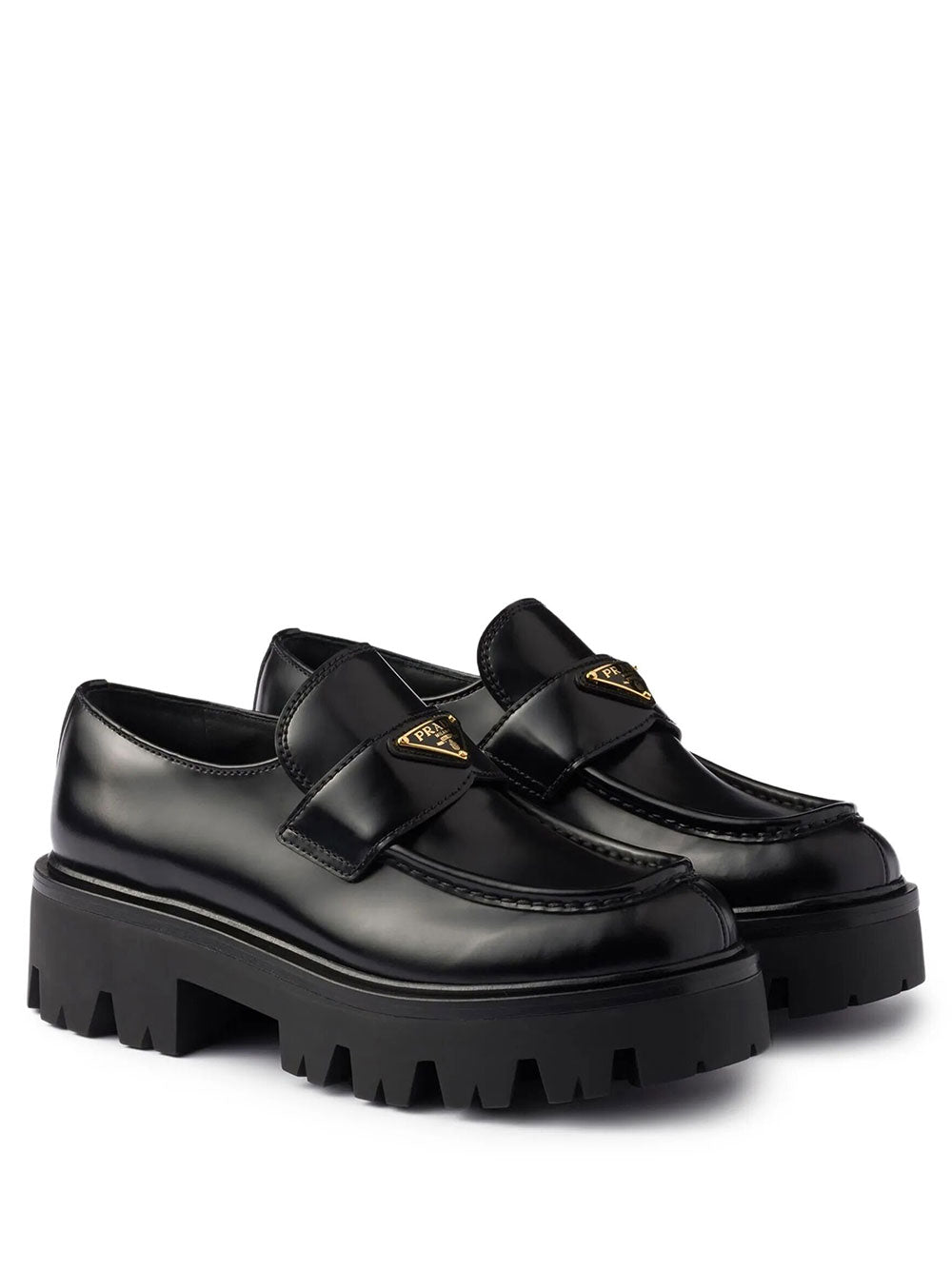 PRADA Mocassini In Pelle Spazzolata Women