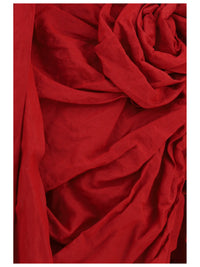 MAGDA BUTRYM Magda Butrym Women Draped Shawl-Collar Midi Dress