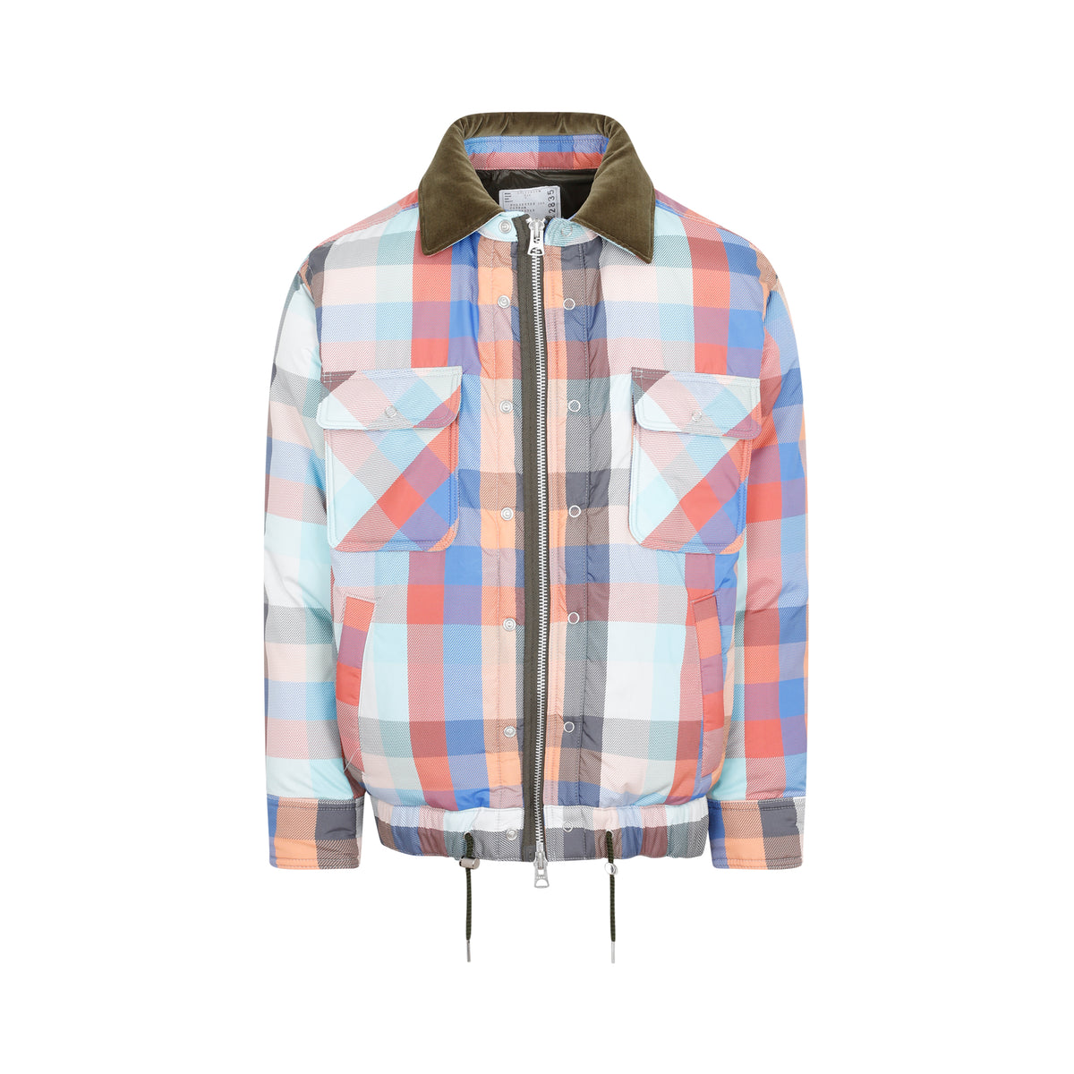 Sacai Plaid Padded Blouson Men
