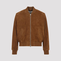 Ami Paris Suede Zipped Jacket Men