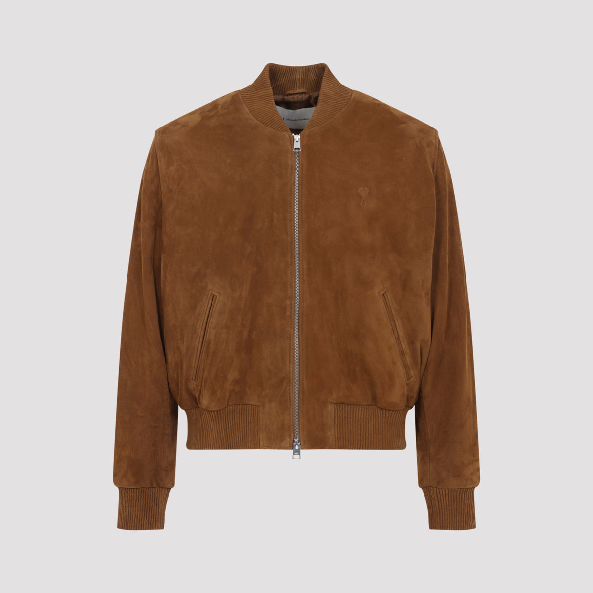 Ami Paris Suede Zipped Jacket Men