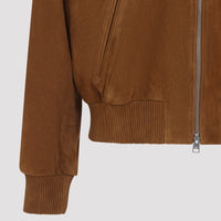 Ami Paris Suede Zipped Jacket Men