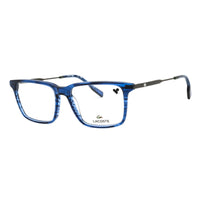 Lacoste Eyeglasses Rectangle Full Rim, Blue Frame and Clear Demo Lenses Lens L2925N400