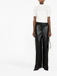 COURREGES Courreges Women Reedition Short Sleeves Ribbed Knitted Sweater