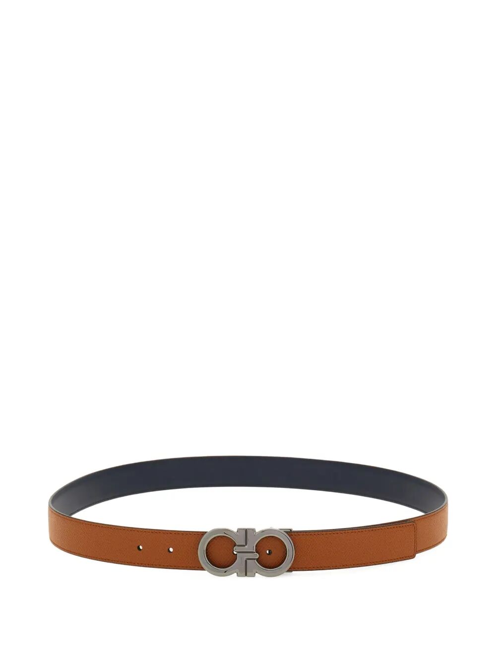 FERRAGAMO Ferragamo Men Gancini Grained Leather Reversible Belt
