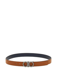 FERRAGAMO Ferragamo Men Gancini Grained Leather Reversible Belt