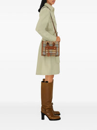 BURBERRY Burberry Women Mini Freya Tote Bag In Burberry Check Coated Cotton Blend