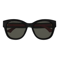 Gucci Sunglasses Shield Full Rim, Shiny Burgundy Havana Frame and Burgundy Lens GG1866SK003