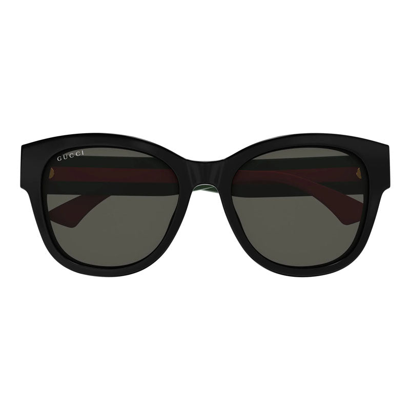 Gucci Sunglasses Shield Full Rim, Shiny Burgundy Havana Frame and Burgundy Lens GG1866SK003