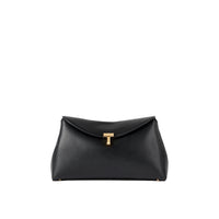Toteme Toteme T-Lock Leather Clutch Bag Women