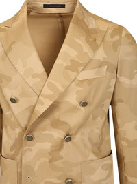Tagliatore Men Camouflage Jacket