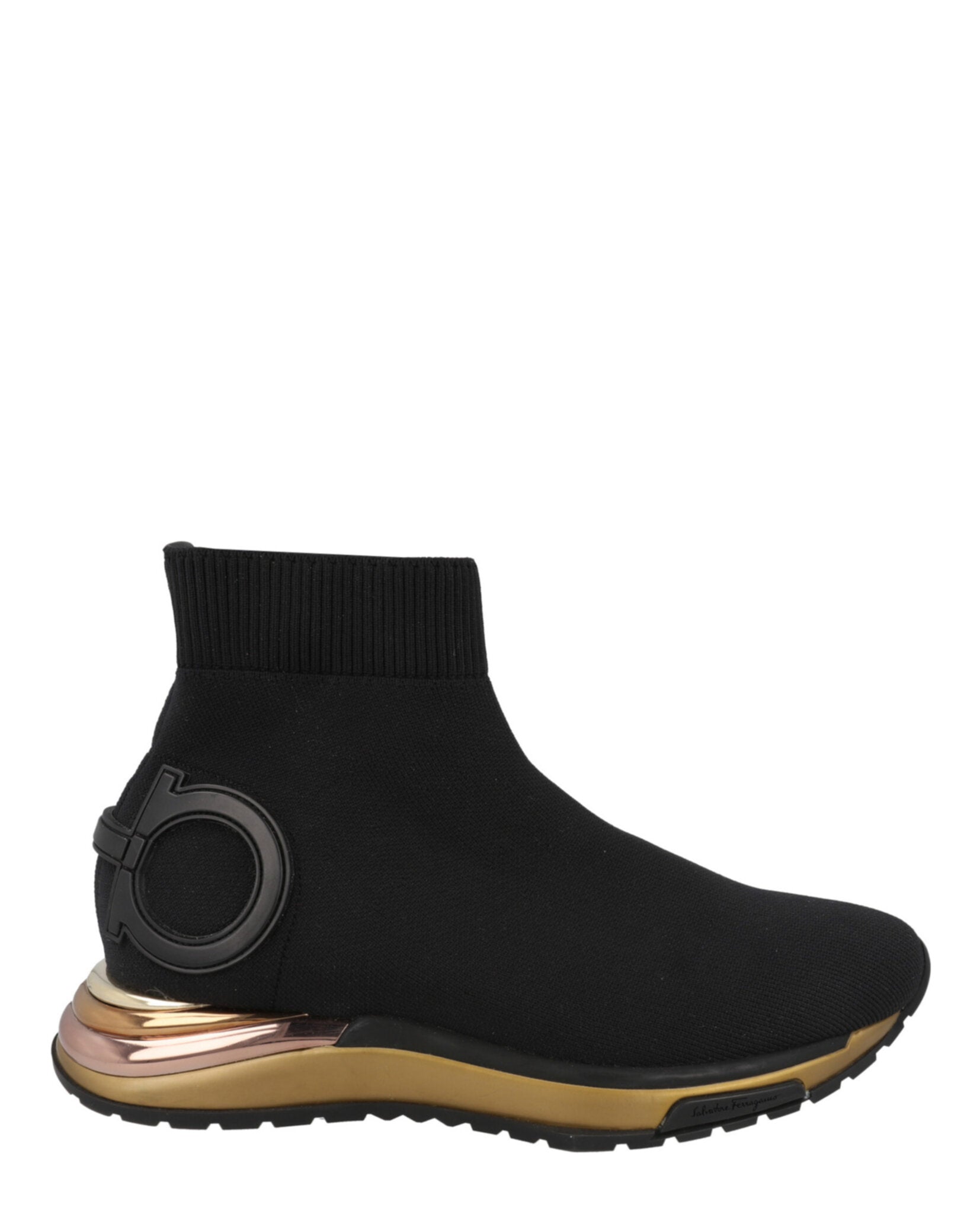 Ferragamo Womens Gardena Ankle Sock Sneakers