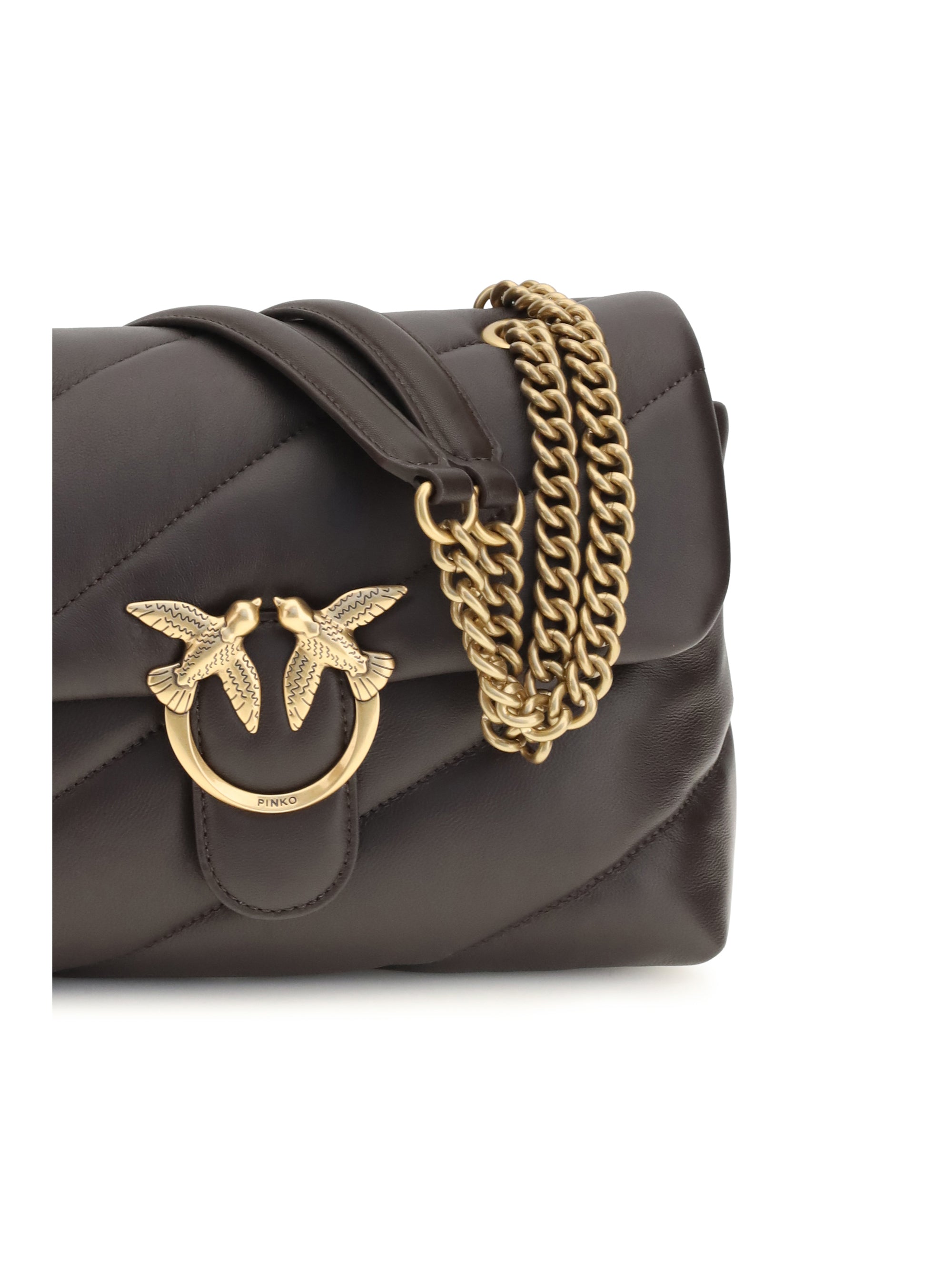 PINKO Pinko Women Love Classic Leather Shoulder Bag