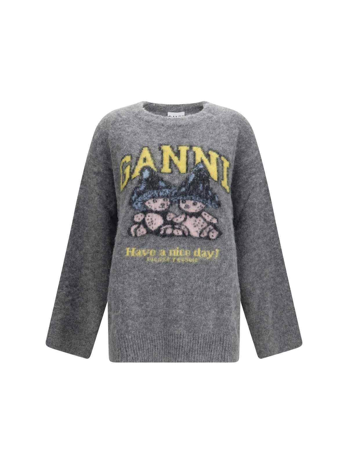 GANNI Ganni Women Mushroom Teddy Alpaca-Blend Sweater