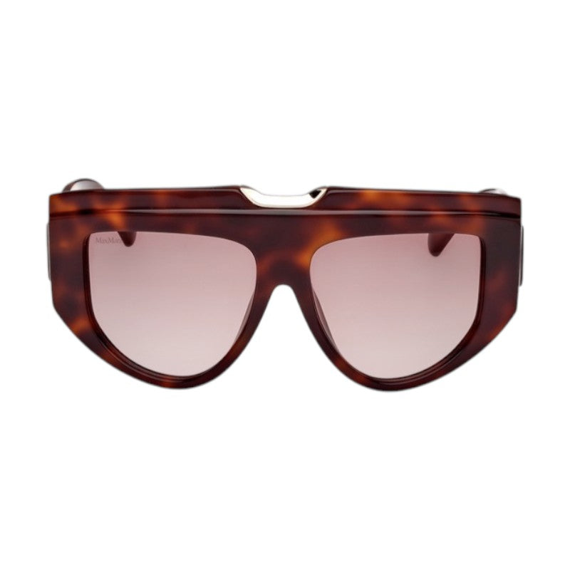 Max Mara Max Mara Sunglasses Shield Full Rim, Shiny Black Frame and Smoke Lens MM008301A