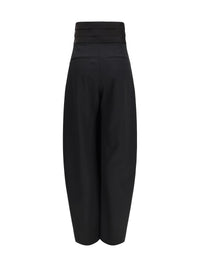 Alaïa Women Rounded Tuxedo Wool Pants