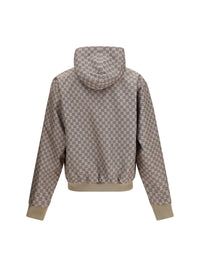 Gucci Men Reversible Zip Jacket In Cotton