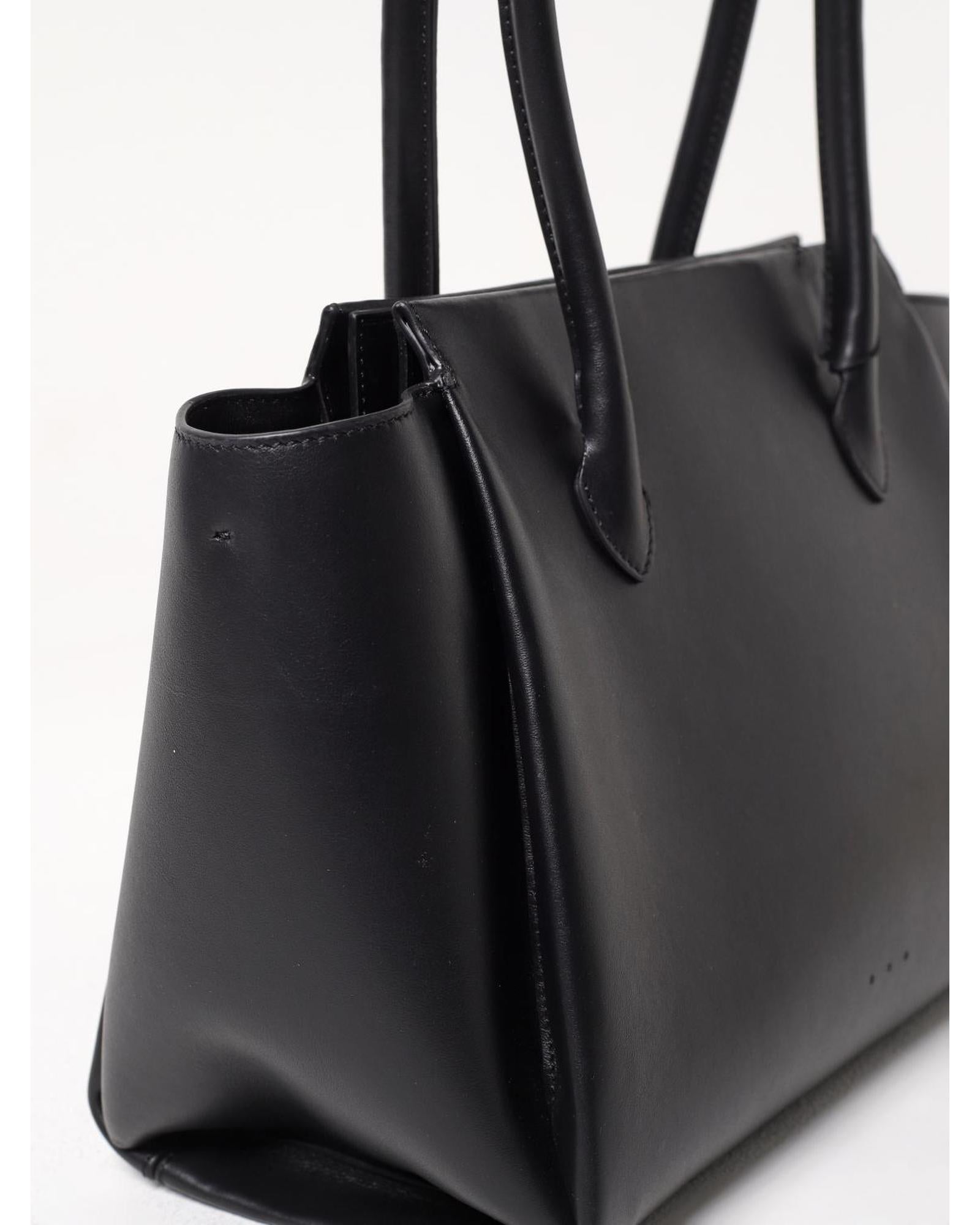 Aesther Ekme Leather Tote Bag Women Black Shoulder Bags