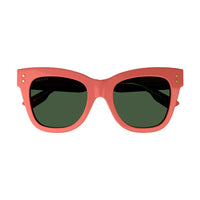 Gucci Sunglasses Cat Eye Full Rim, Pink Frame and Green Lens GG1082S004