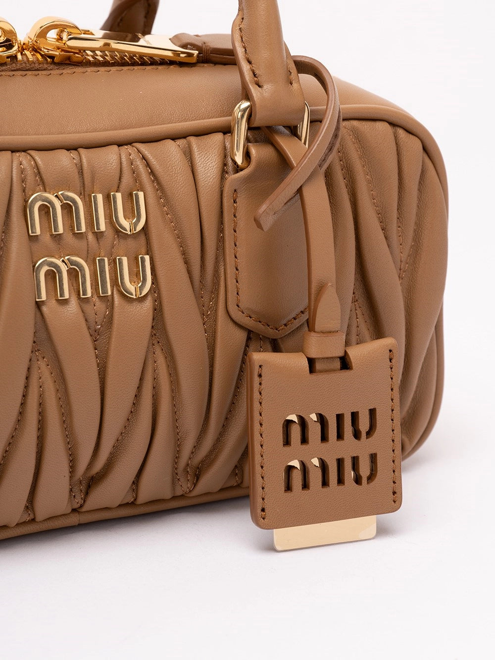 Miu Miu Women `Arcadie` Matelassé Nappa Leather Bag