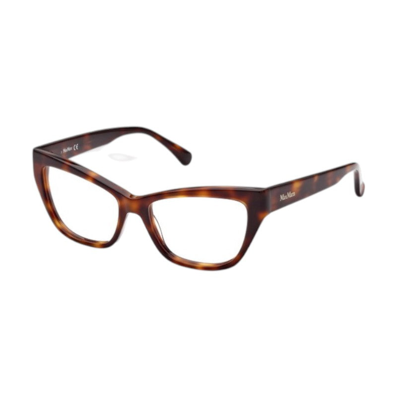 Max Mara Max Mara Eyeglasses Square Full Rim, Shiny Black Frame and Clear Demo Lens Lens MM5053005