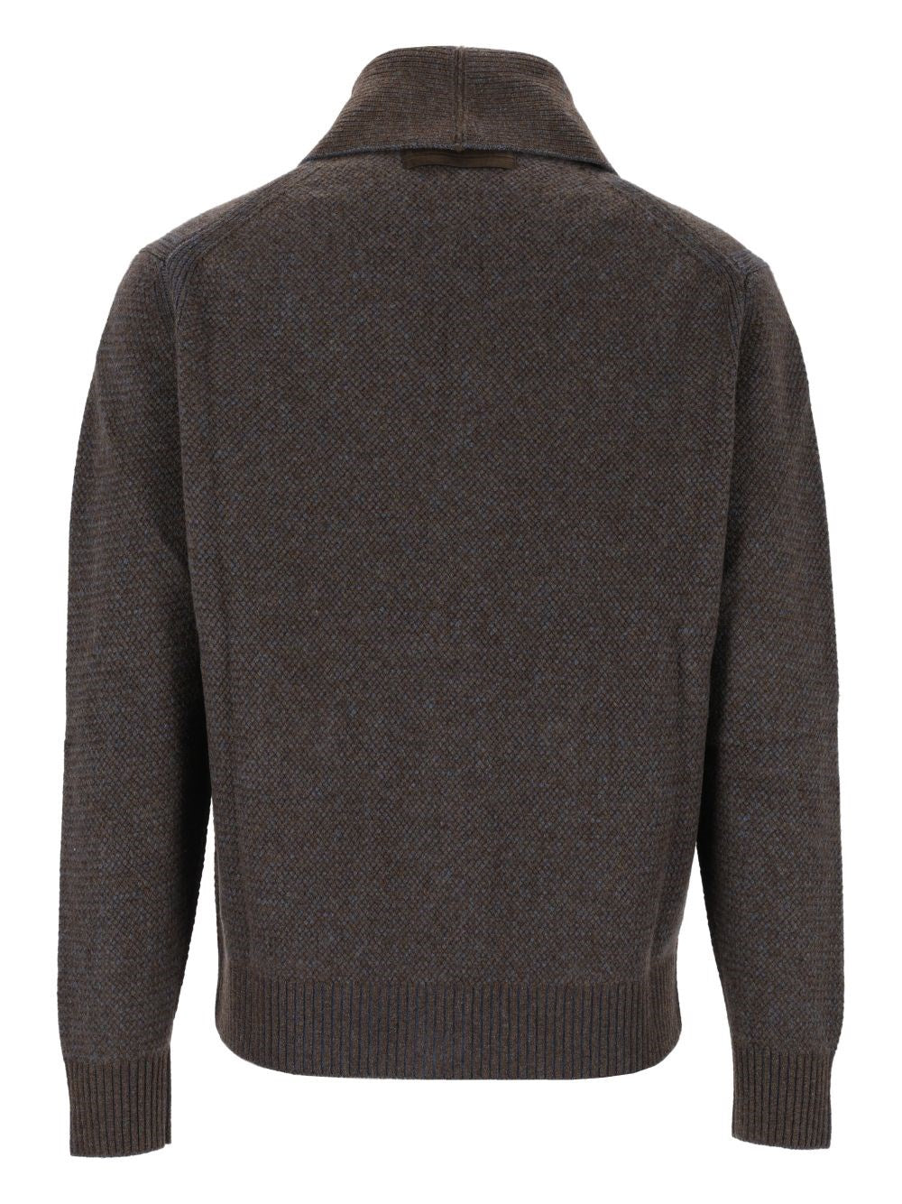 Zegna Men Cashmere-Blend Shawl-Collar Cardigan