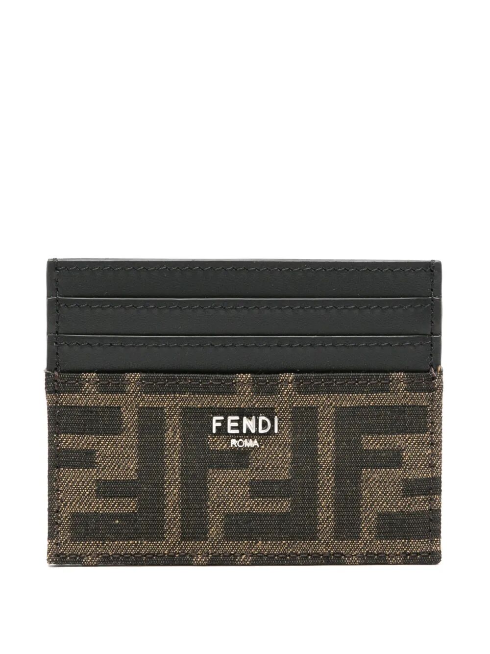 Ff Jacquard Fabric Card Holder Women