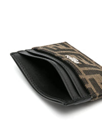 Ff Jacquard Fabric Card Holder Women