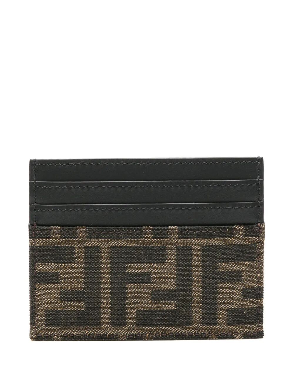 Ff Jacquard Fabric Card Holder Women
