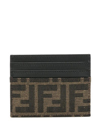 Ff Jacquard Fabric Card Holder Women