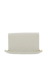 SAINT LAURENT Saint Laurent Women Cassandre Envelope Chain Wallet In Grain De Poudre Leather