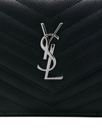 SAINT LAURENT Saint Laurent Women Cassandre Envelope Chain Wallet In Grain De Poudre Leather