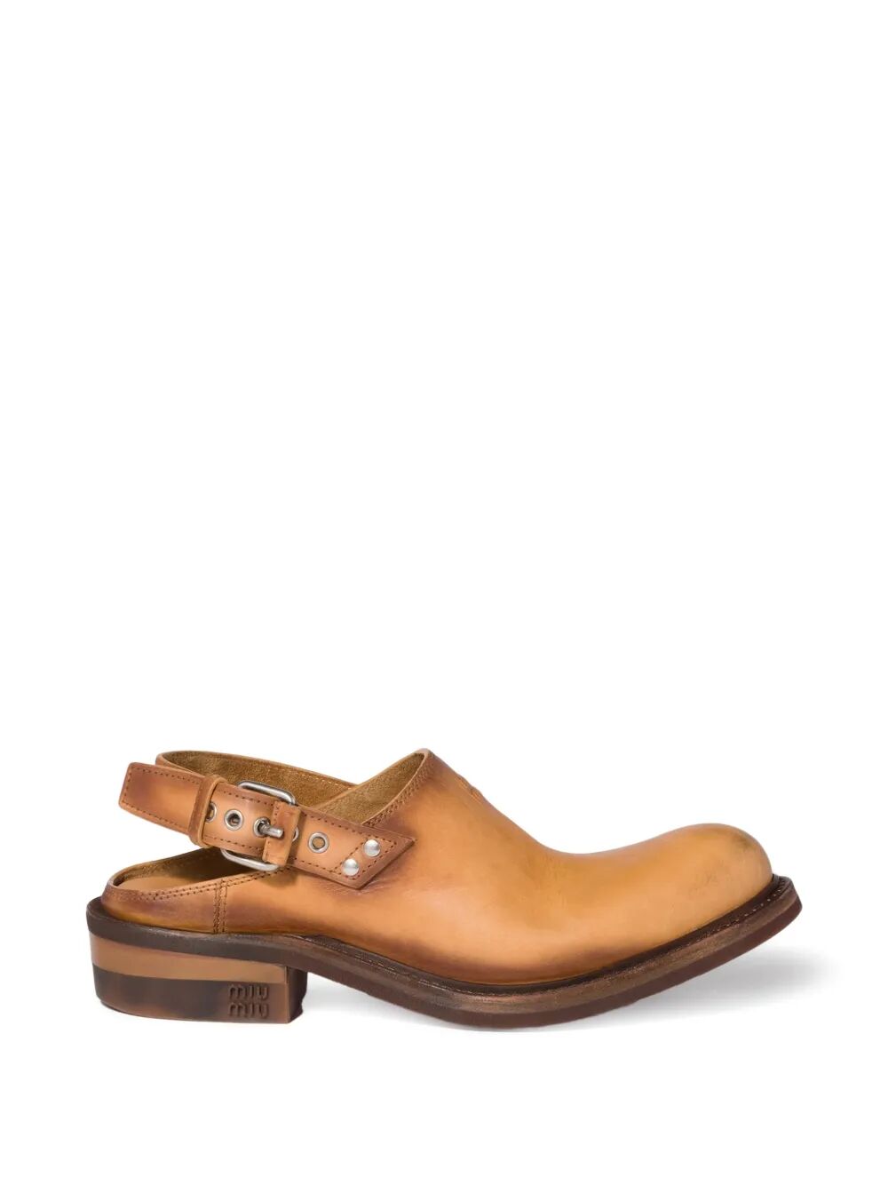 Foule Antiqued Leather Mules Women