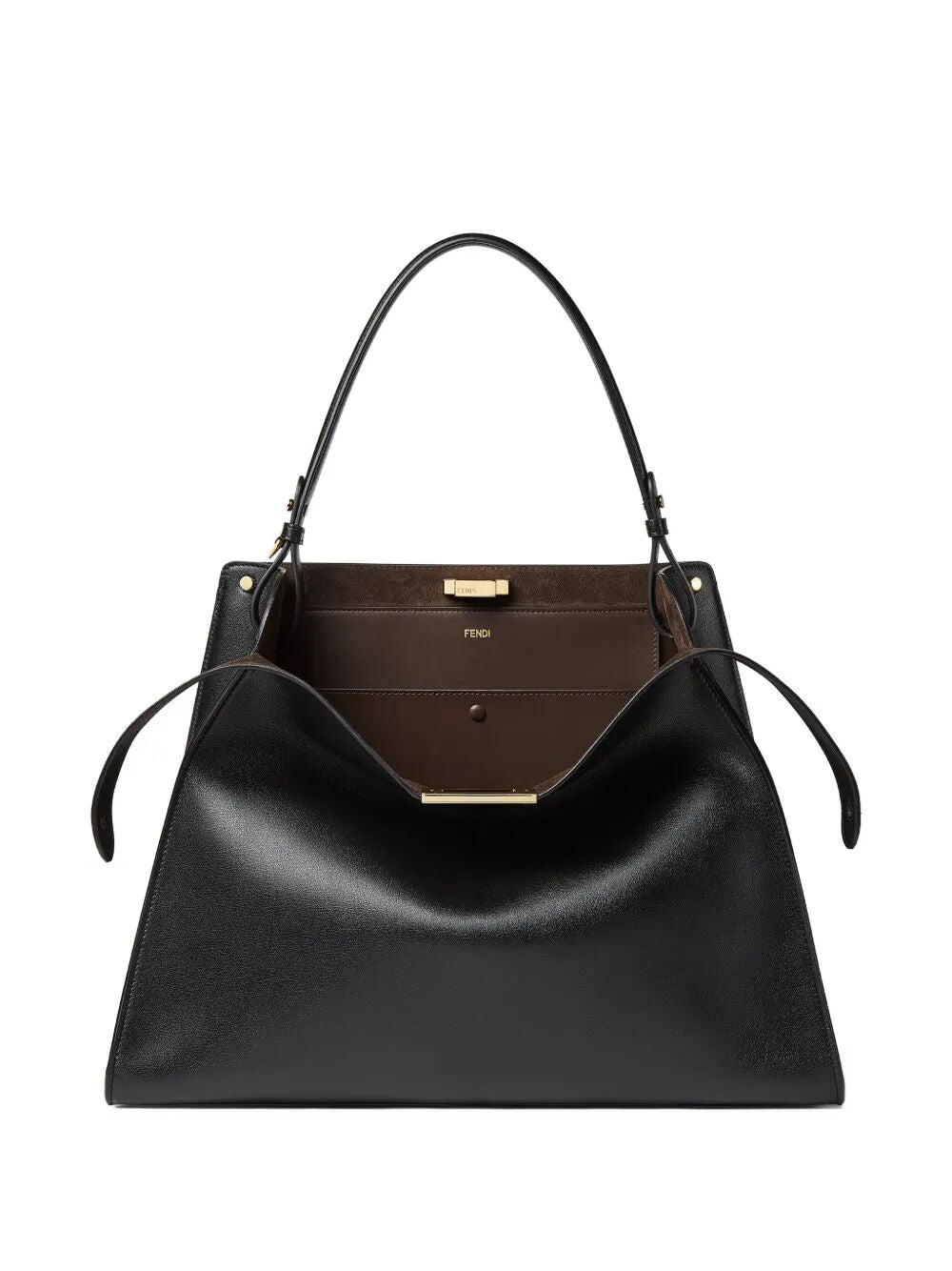 Fendi Women Fendi Way Large Leather And Suede Bag