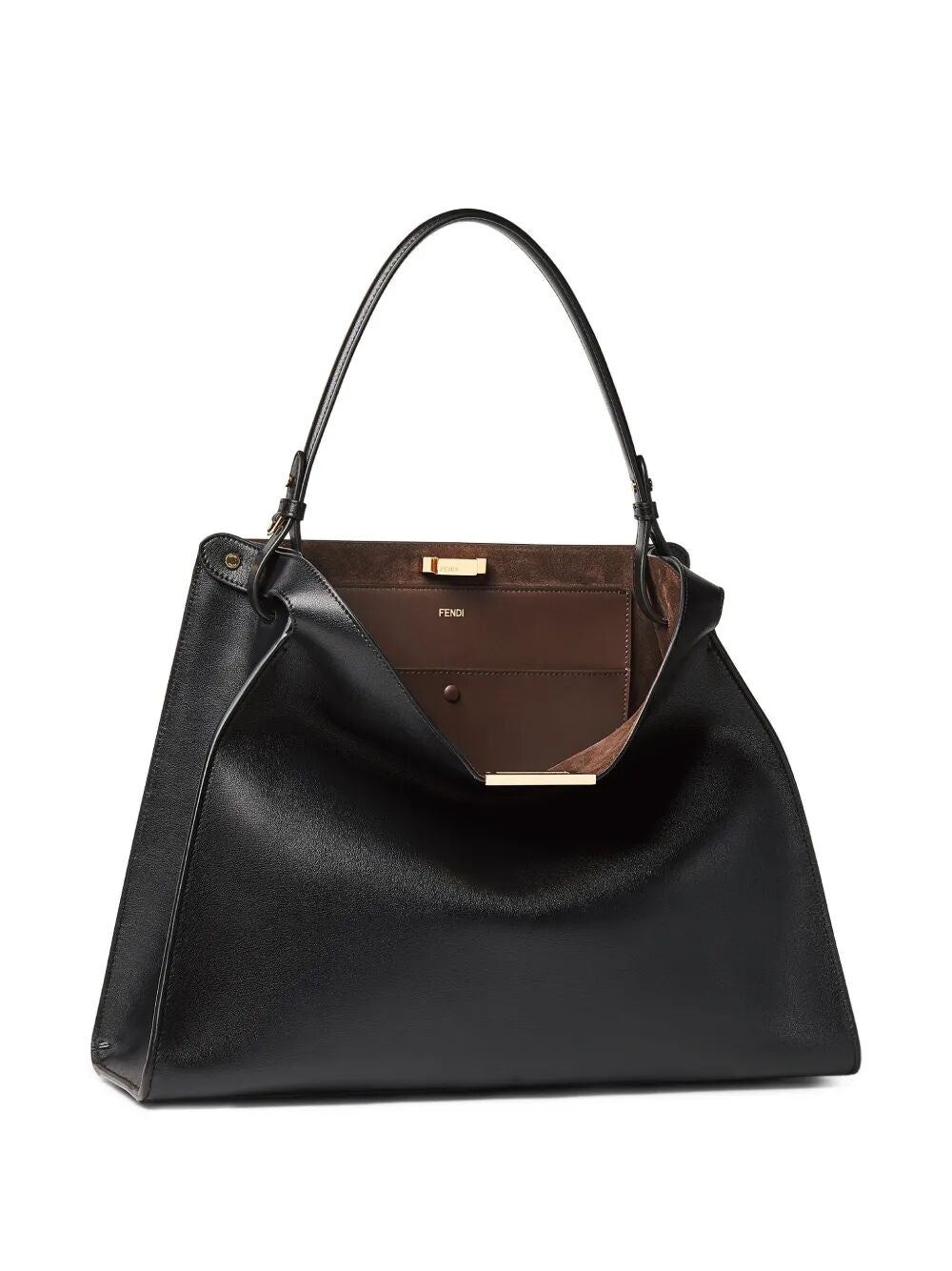 Fendi Women Fendi Way Large Leather And Suede Bag