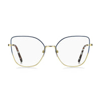 Marc Jacobs Eyeglasses Cat Eye Full Rim, Gradient Matte Blue Gold Frame and Clear Demo Lenses Lens MARC7040NUC00