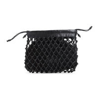 The Frankie Shop Morgan Leather Macramé Small Pouch Women