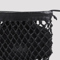 The Frankie Shop Morgan Leather Macramé Small Pouch Women